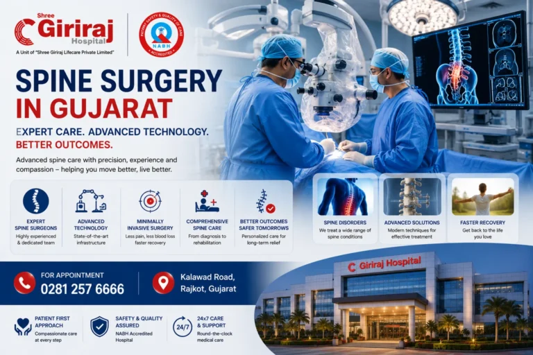 Spine Surgery in Gujarat: Types, Recovery, Cost, and Best Hospital in Rajkot