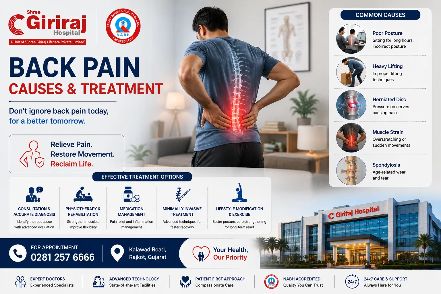 back pain causes and treatment