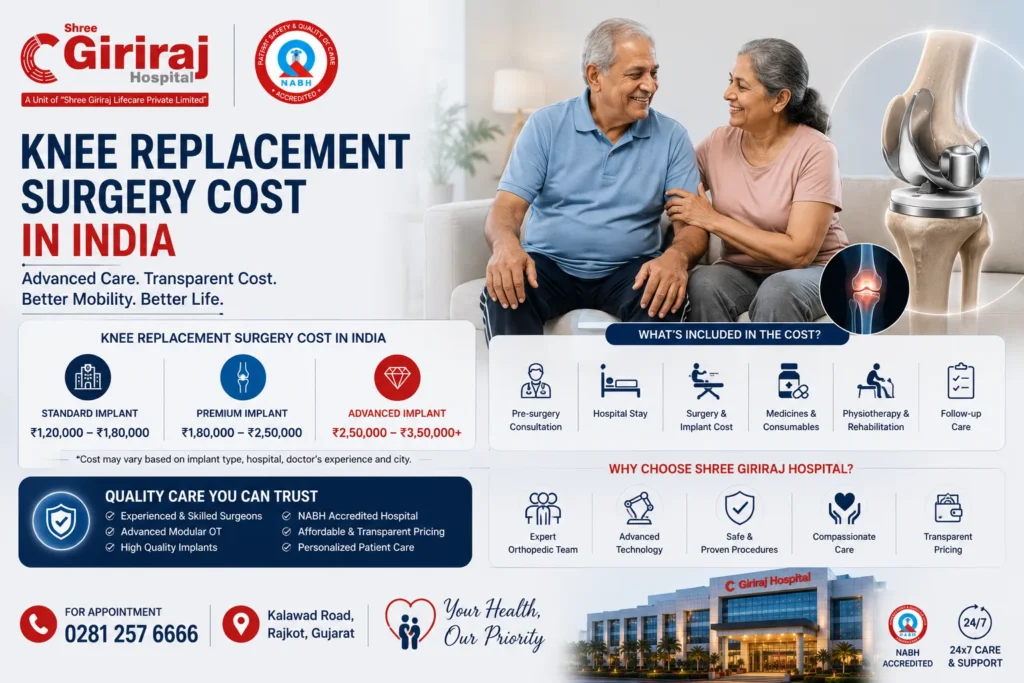knee replacement surgery cost India