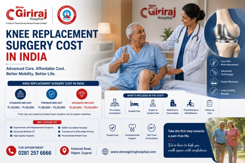 knee replacement surgery cost India