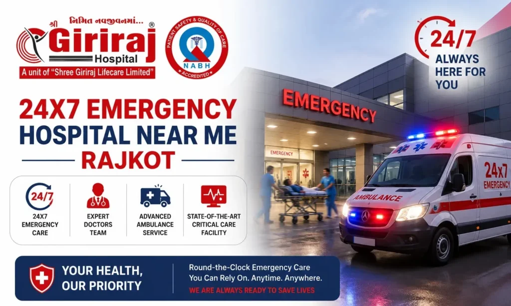 24x7 emergency hospital near me Rajkot