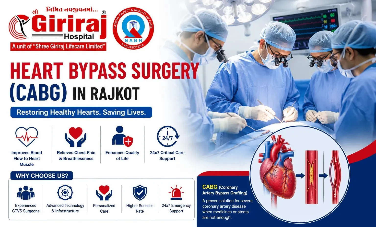 Heart Bypass Surgery (CABG) in Rajkot