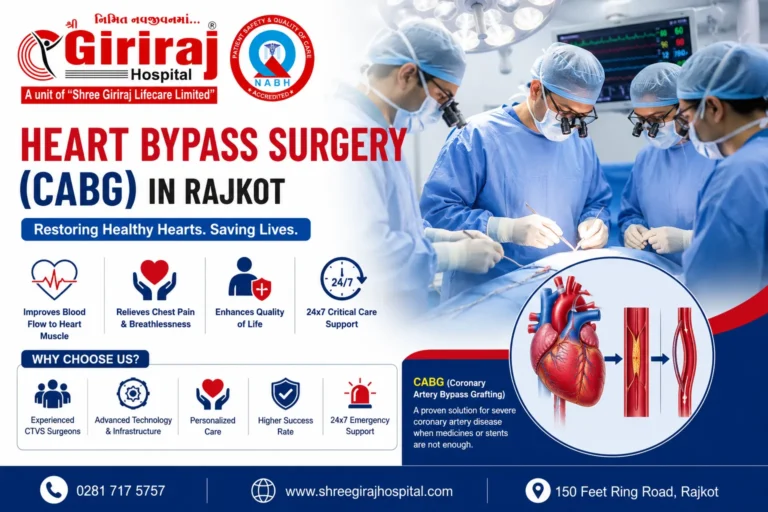 Heart Bypass Surgery (CABG) in Rajkot: Cost, Procedure & Recovery