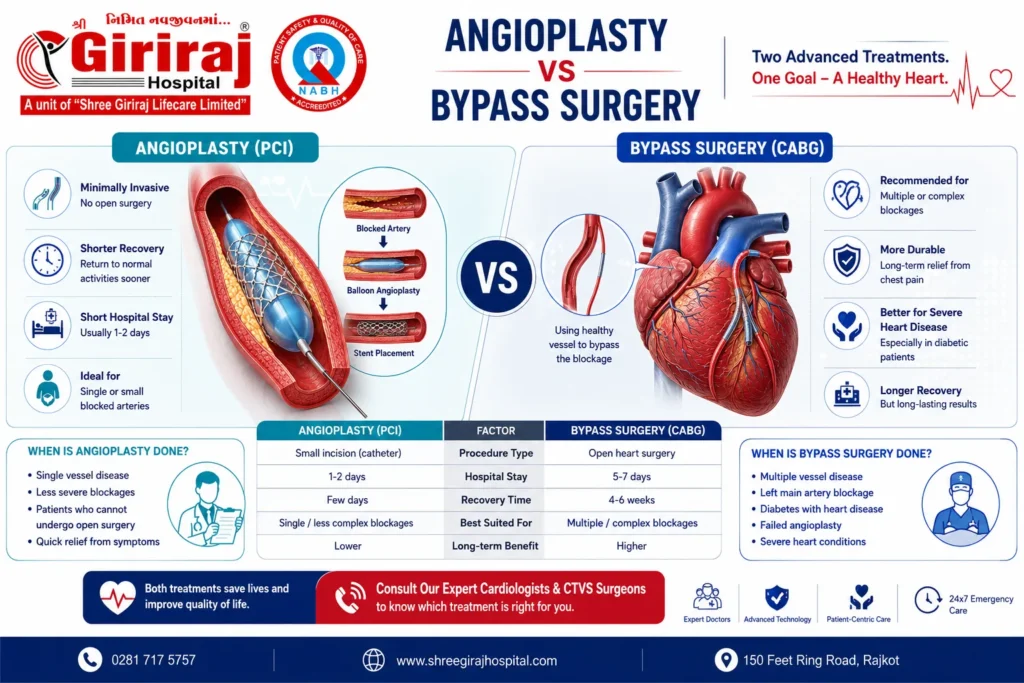 Angioplasty vs CABG
