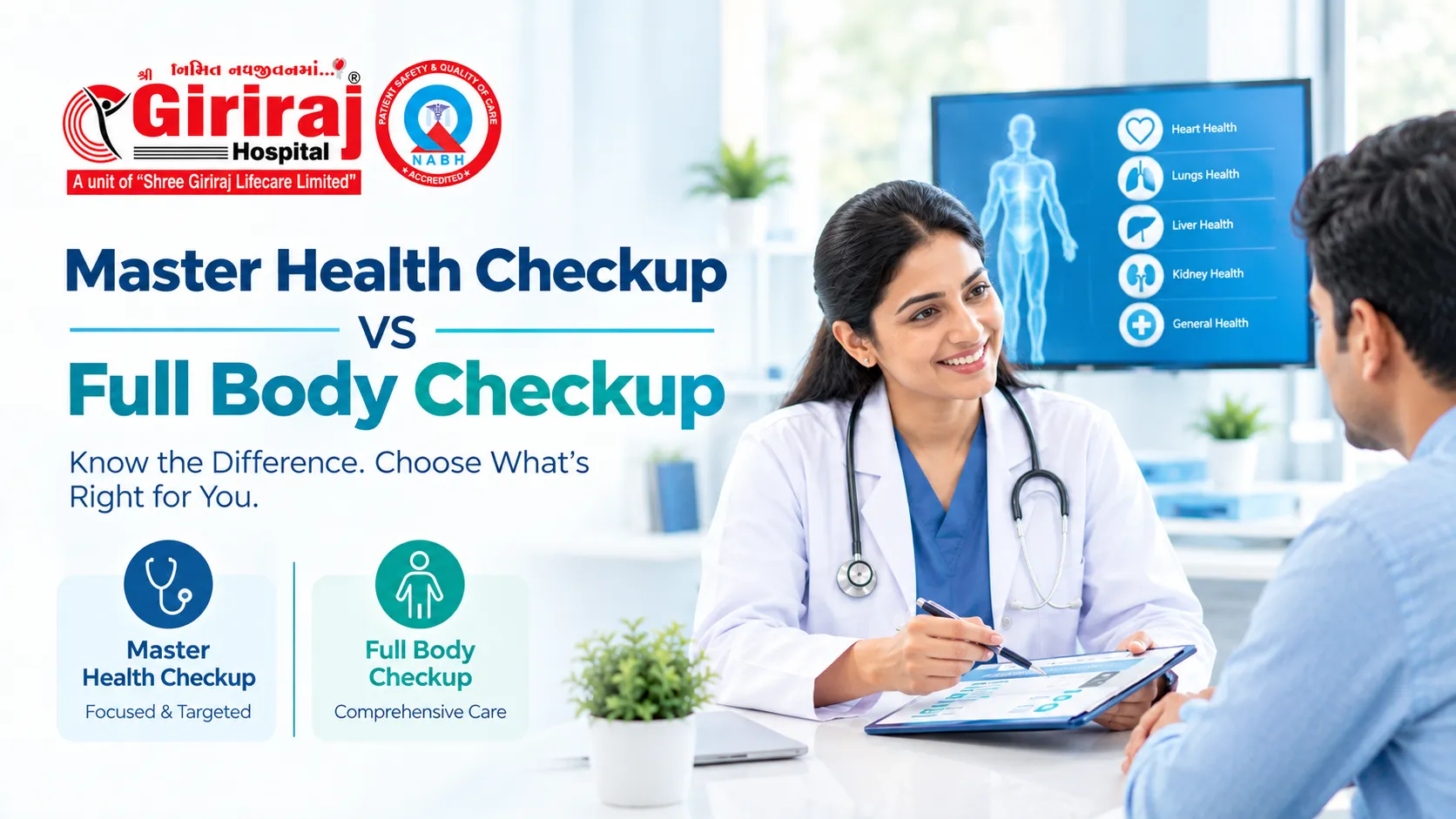 Master Health Checkup vs Full Body Checkup: What’s the Difference