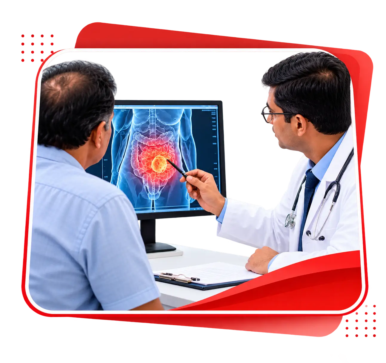 Doctor Reviewing Diagnostic Scan